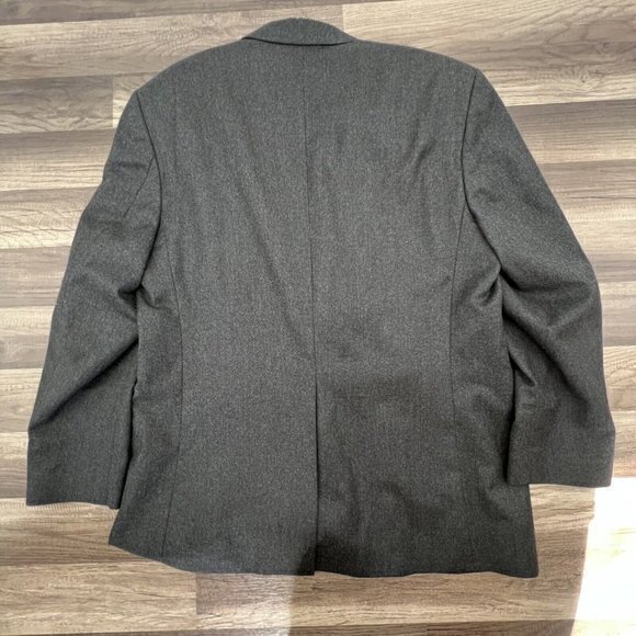 Lauren Ralph Lauren Blazer Men 42R Charcoal Gray Wool‎ Sport Coat Vintage 1998 - Picture 7 of 10